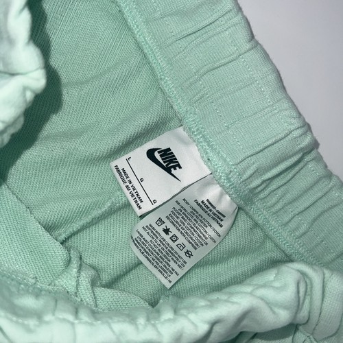 Nike Girls' French Terry Shorts Green Lavender Logo DA1405 Choose Size Large - Picture 5 of 6