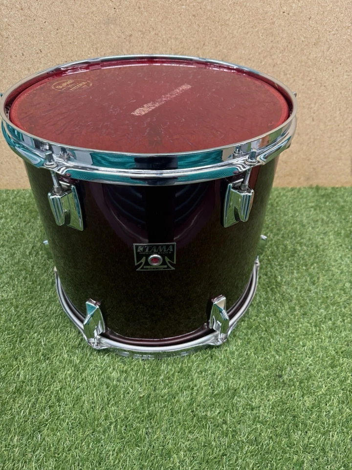 ⚡️Rack vintage TAMA Imperialstar 13” Tom vinho tinto feito no Japão⚡️ - Imagem 3 de 4
