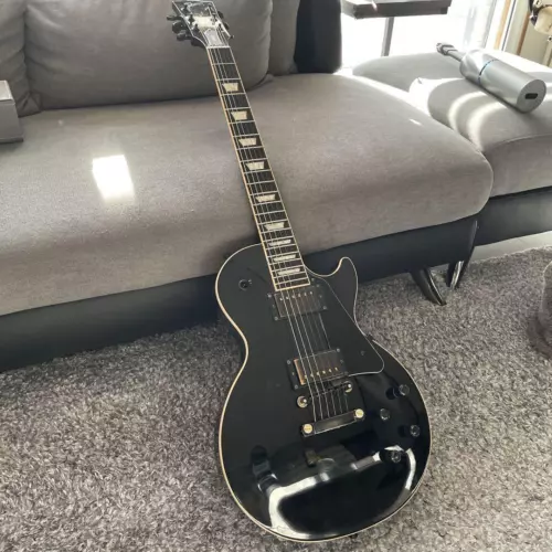 Gibson Les Paul All Black Signature T Custom Electric Guitar W/Hard Case