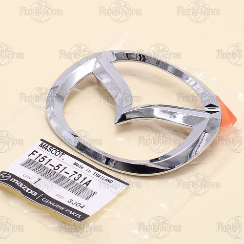F151-51-731A Genuine OEM Mazda MX-5 Miata RX-8 Front Chrome Emblem Badge Logo - Picture 3 of 8