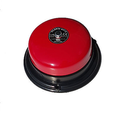 SUNS CB-4R-240 240V Red Alarm Bell 4 Inch 240 Volt AC (4" in 240VAC) - Picture 1 of 1