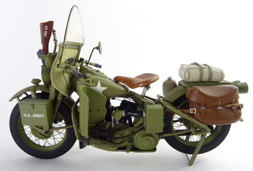 Franklin Mint Harley Davidson 1942 WWII US Army Dept. Military TOP 1:10 - Bild 2 von 19