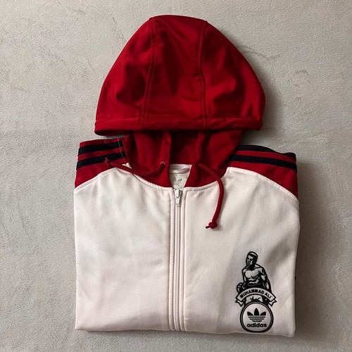 Rara Chaqueta Adidas Para Hombre Muhammad Ali Vintage Chaqueta con Capucha 2006 Talla L - Imagen 14 de 17