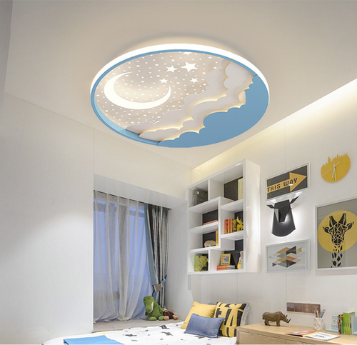 Stern Mond Deckenlampe Mit Fernbedienung,Kinderzimmerlampe LED Deckenleuchte - Bild 12 von 12