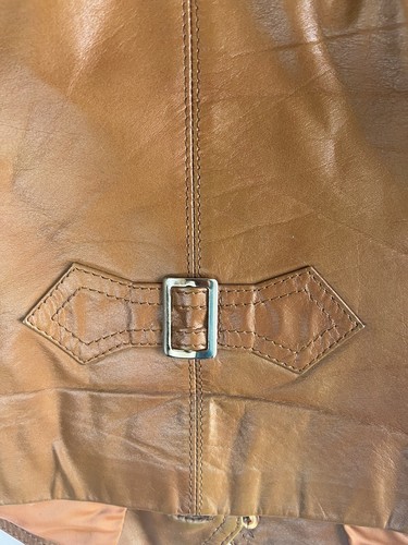 Casablanca Vintage leather Vest For Guys- For Gals size 40 Medium Reddish Brown - Picture 4 of 6