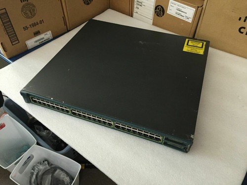 Cisco WS-C3550-48-SMI Faceplate little broke.* 1 year warranty*   - Picture 1 of 3