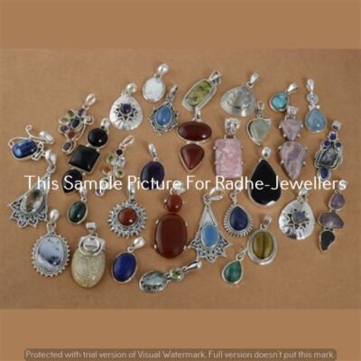 Mixed Gemstone Antique Design Handmade Wholesale Lot Pendant Jewelry Mixed Gemstone Antique Design Handmade Wholesale Lot Pendant Jewelry