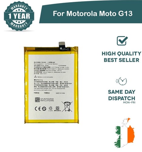 Replacement Battery For Motorola Moto G13 5000mAh  3.87V NH50 New - Zdjęcie 1 z 3