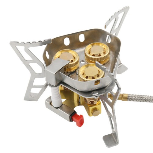 1 PC 6800W Outdoor Tourist Windproof Camping Gas Stove With Piezo Ignition - Picture 6 of 20