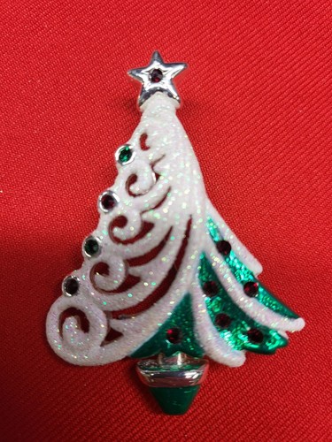Christmas Pins Brooches Christmas Tree Snowman Cow Pins Set of 3 - Picture 5 of 10