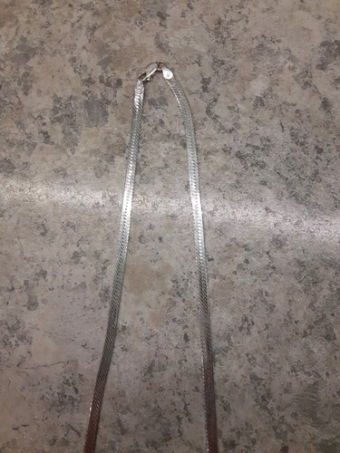 Sterling Silber 925 Italien 24" Fischgrät Halskette 13gr 0,25" breit 1980er - Bild 13 von 14