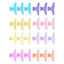 12Pcs/set Holding Hair Clip Hair Section Claw Clamps Hairdressing HAO