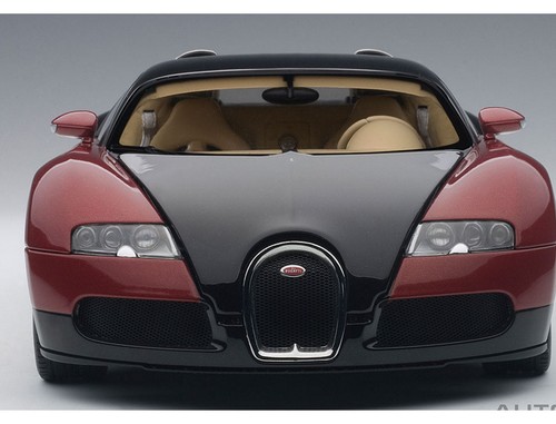 BUGATTI VEYRON EB16.4 PRODUCTION CAR RED & BLACK 1:18 by AUTOart 70909 1200 MADE - Picture 2 of 12