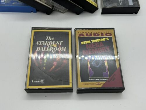 Vintage Cassette Tapes Set of 8 Misc Artists and Blue Carry Case - Picture 14 of 17