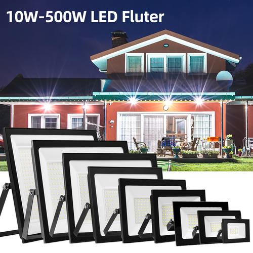 10-500W LED Floodlight Spot Light Watt Security Flood Light Outdoor Garden Lamps - Picture 2 of 26