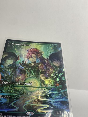 MTG Llanowar Elves - Showcase Foil - Foundations FDN 0429 - Picture 3 of 3