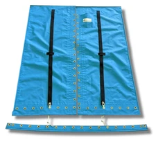 Hobie 18 3pc Trampoline for boats without wings  Tex90 Blue Mesh  + Lacing Lines