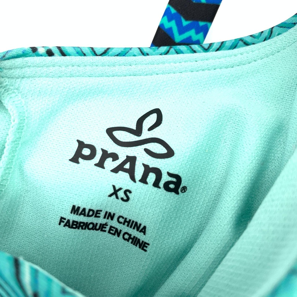 Prana Womens Size XS Ombre Patterned Tankini Swim Top Blue Green eBay