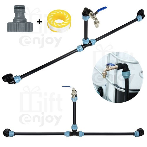 IBC Schwanenhals Verbindungsset 2-3 Tanks Container Adapter Zubehör Auslaufhahn - Bild 6 von 38