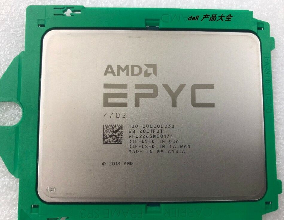 AMD Epyc 7702 Server Processor (3.35 GHz, 64 Cores, Socket AMD Epyc 7702 Server Processor (3.35 GHz, 64 Cores, Socket