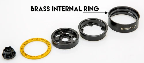 Rhino RC W1 RTR Chassis 317mm 1/10 Shafty Crawler Rig MOZA 1.9 Tires Brass Wheel - Picture 17 of 21