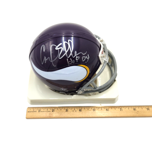 CARL ELLER SIGNED MINNESOTA VIKINGS MINI HELMET COA - Picture 4 of 8