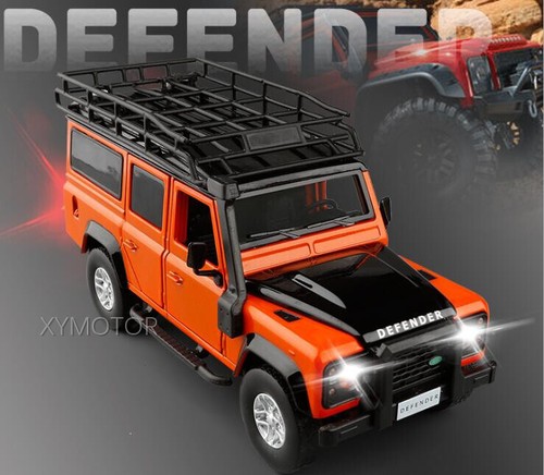 1:32 Jackiekim Land Rover Defender Diecast Car Model Orange:Green:Gray - Picture 10 of 15