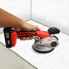 6 Speed Tile Vibration Machine Handheld Tile Tiling Machine 13.5cm Disc Diameter