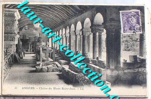CPA 49. ANGERS - CLOITRE DU MUSEE SAINT JEAN 1939 CARTE POSTALE MAINE et LOIRE