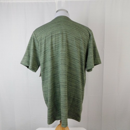 OT Revolution Men's Short Sleeve Cotton Blend V-Neck T-Shirt - Green, XL #1556 - Picture 2 of 4