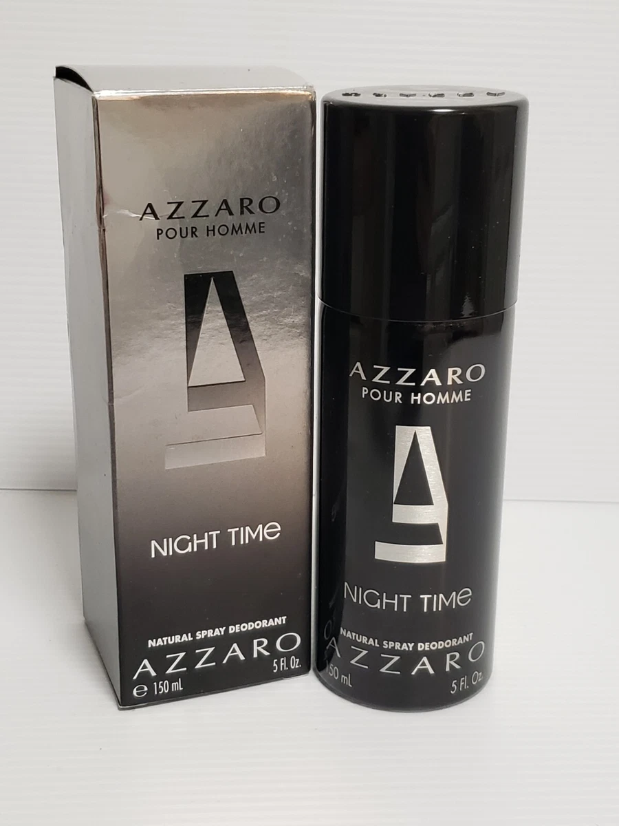 Azzaro Night Time pour Homme Deodorant Spray 5.0 oz NEW IN BOX