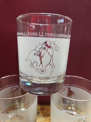 2006 ● Kentucky Derby ● Frosted Rocks Glasses ● Set Of (3) ● Pre-owned - Picture 2 of 11