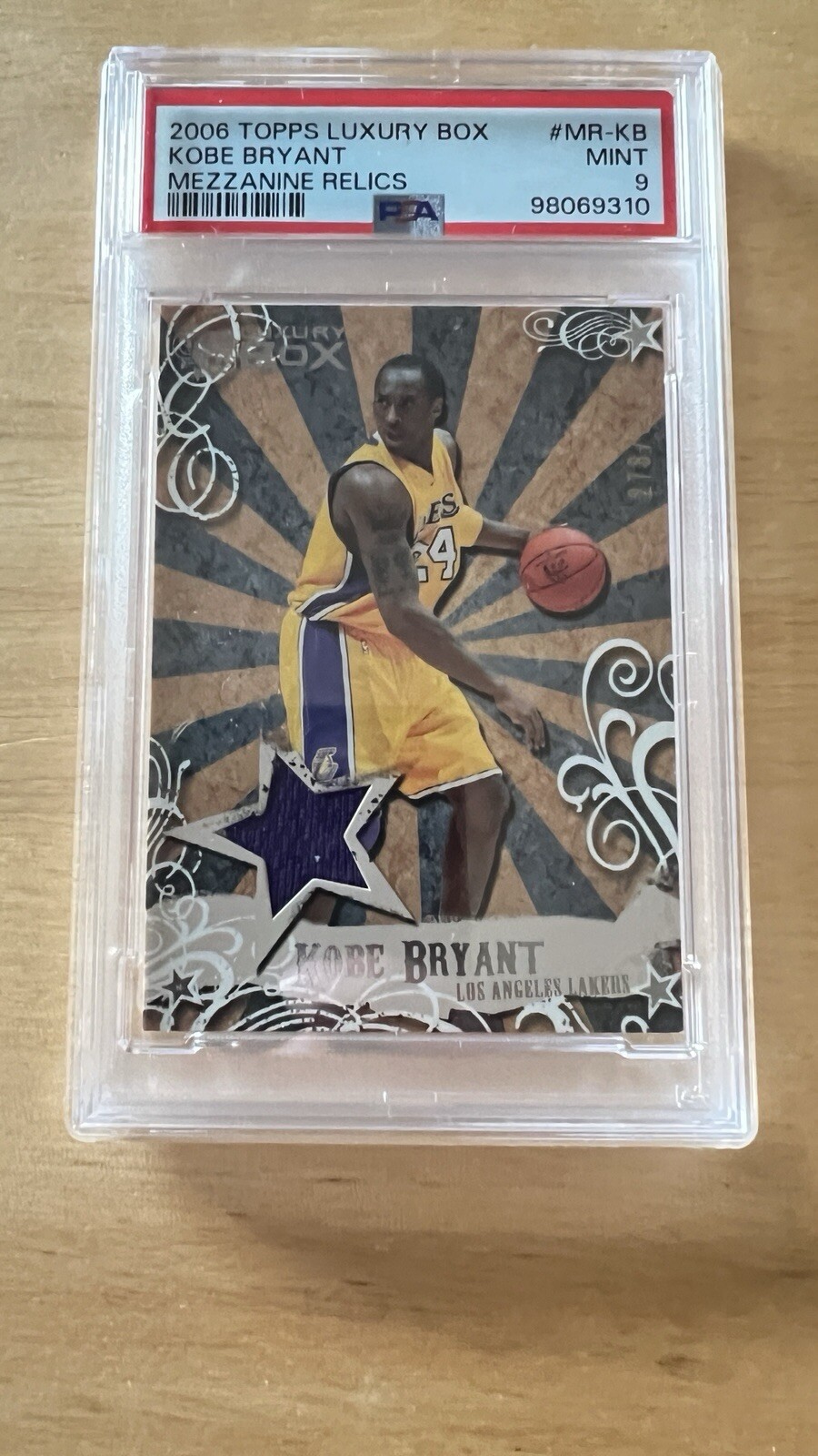2006-07 Topps Luxury Box - Mezzanine Relics #MR-KB Kobe Bryant 278 /349 (MEM)