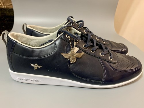 Creative Recreation Navy/White Sneaker Schuhe, Leder Wildleder silber gestreift Gr.13 - Bild 3 von 8