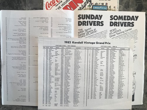 1982The Coca-Cola 12 Hours Of Sebring 30 Anniversary Program With Entry List - Picture 4 of 8