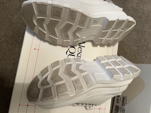 Alexander Mcqueen Tred Slick Cloth Low Trainers White 36 Box Dust Bags & Receipt - Picture 5 of 10