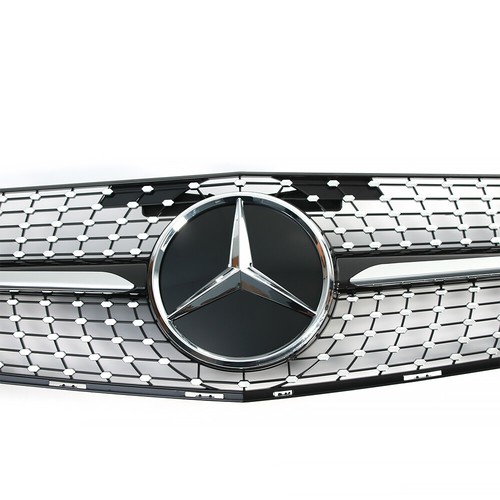 Front Upper Grille w/Emblem Fit Mercedes Benz W204 C-CLASS C300 C200 2008-2014 - Picture 4 of 7