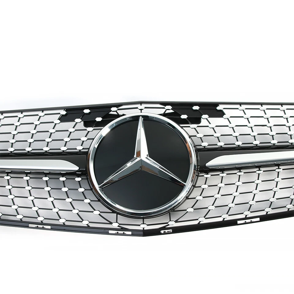 Rejilla superior delantera con emblema para Mercedes Benz W204 Clase C C300 C200 2008-2014 Foto 4 de 4