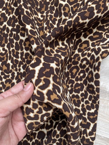 J. Crew Gepard Druck langarm Aline Kleid Größe 4 Polyester Rundhalsausschnitt - Bild 2 von 6