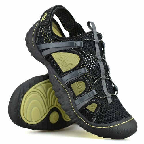 Sandalias sin cordones informales para mujer para caminar deportes espuma viscoelástica aventura zapatos talla - Imagen 7 de 28