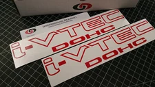 I-VTEC DOHC Decals (2pk) I Vtec Engine Racing Stickers for Honda Civic Acura RSX