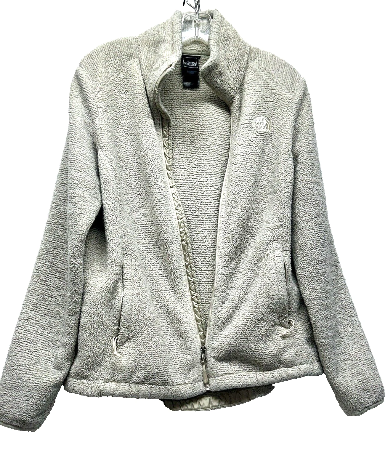 north-face full zip polyester fleece jacket