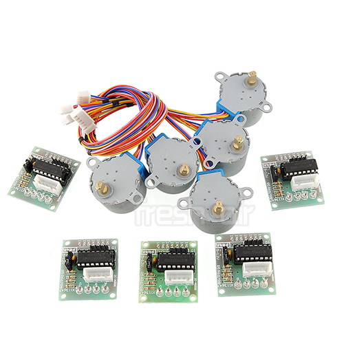 5X Stepper Motor 28BYJ-48 + ULN2003 Driver Test Module Board for Arduino - Picture 2 of 3