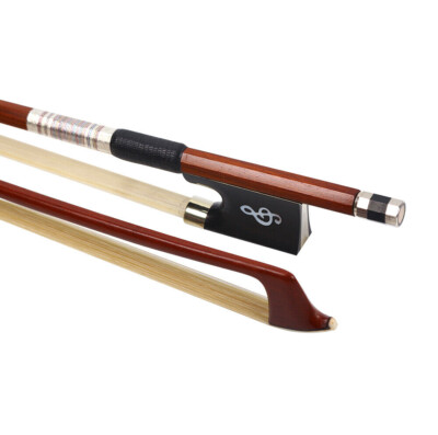 Advance  4/4 Brazilwood Violin Bow Full size ebony frog Bow Straight Horse Hair