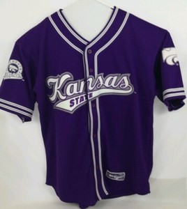 KSU-Kansas-State-Wildcats-Men-BASEBALL-STYLE-Jersey-Size-XL