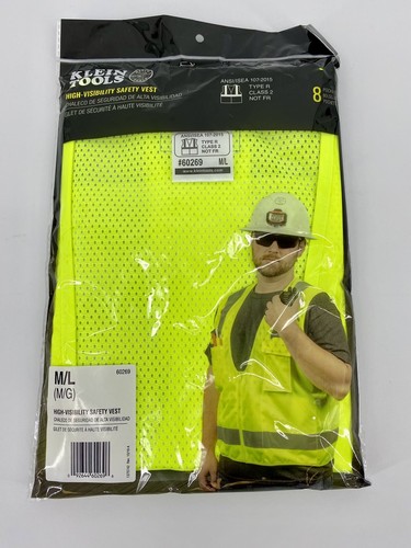 Klein Tools 60269 Safety Vest, High-Visibility Reflective Vest, M/L - Afbeelding 2 van 3