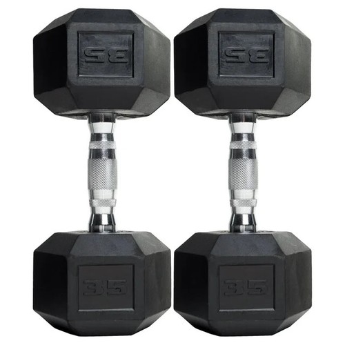 CAP Barbell Rubber-Coated Hex Dumbbells, Pair (5,8,10,12,15,20,25,30,35,40,60LB) - Picture 13 of 90