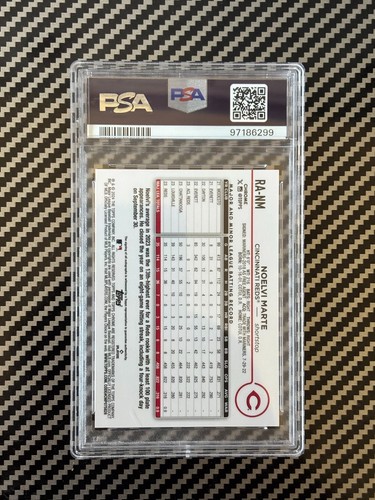 2024 Topps Chrome Rookie Autographs Noelvi Marte #RA-NM 💎GEM MT PSA 10💎 - 第 2/2 張圖片