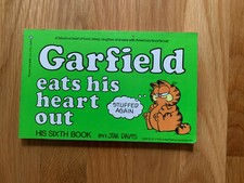 Vintage 1983 1st Ed. GARFIELD EATS HIS HEART OUT HIS SIXTH BOOK - BY JIM DAVIS.