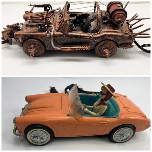 Reloj despertador Austin Healey 62' escala 1:12 Gaslands estilo Mad Max construcción personalizada - Imagen 23 de 24